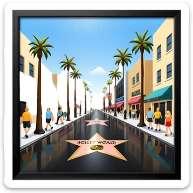 Hollywood Walk of Fame sticker