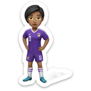 Futbolista violeta  sticker