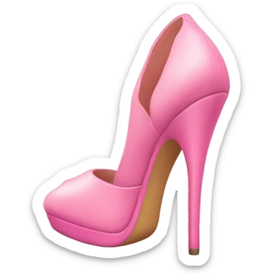 Designer high heels pink sticker