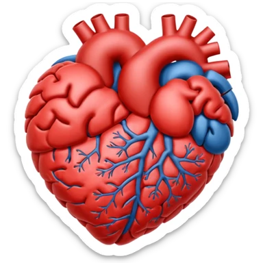 Brain and heart sticker
