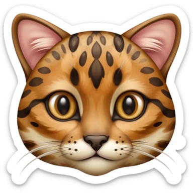 Bornean Marbled Cat (Catopuma badia) sticker