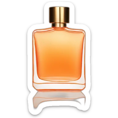 Squared Luxury Fragrance bottle orange tint sticker