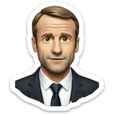 Macron tape migrant sticker