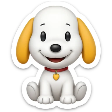 Happy snoopy  sticker