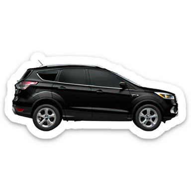 All black ford escape sticker