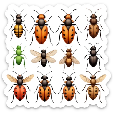 bunch of insects sticker