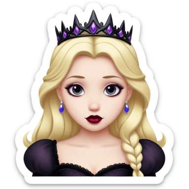 gothic disney princess sticker