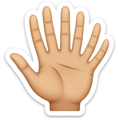 small hand palm sticker