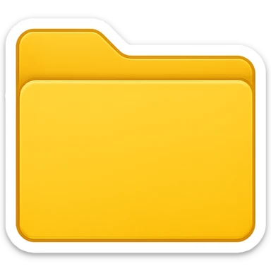 yellow folder emoji sticker