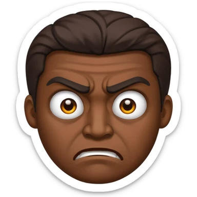 Emoji enojada sticker