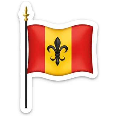 A Sicilian flag  sticker