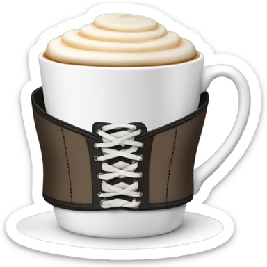 Corset coffee cup  sticker