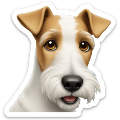 Fox terrier sticker