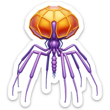 virus bacteriophage T4 sticker