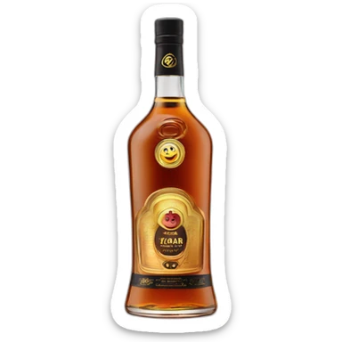 6 years Kizlyar brandy with black label sticker
