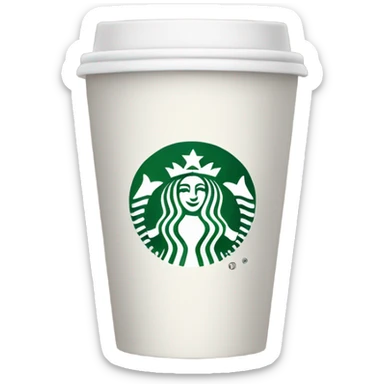 Starbucks coffee cup sticker