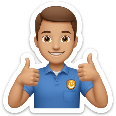 Employee branding emoji, promoting company in websites & linkedIn getting reviews sticker