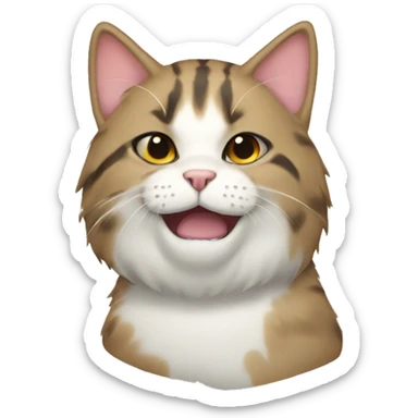 kot z okularami sticker