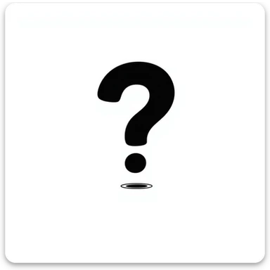 hand-drawn question mark inside a speech bubble sticker