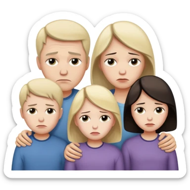 familia triste sticker