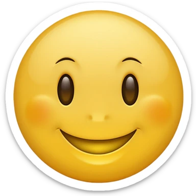 Neutral smiley sticker