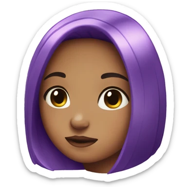 amethyst jewel girl sticker