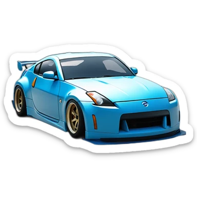 350z drift tuning blue sticker