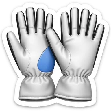 gloves: blancos sticker