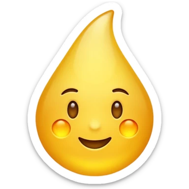 brilho amarelo sticker