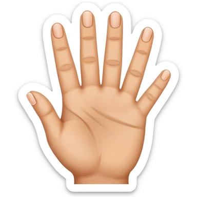 Three finger up and the two other donw sticker