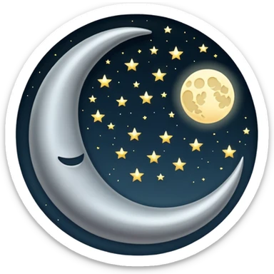 HALF MOON  sticker