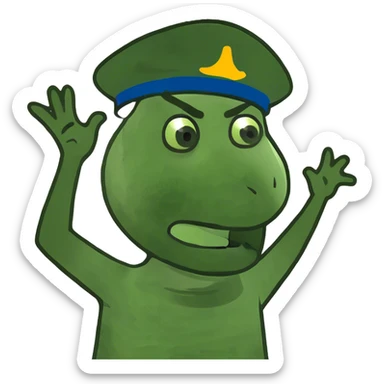 Me throwing up sticker