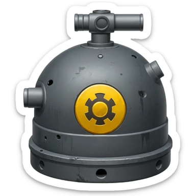 generate a realistic anti-tank mine sticker