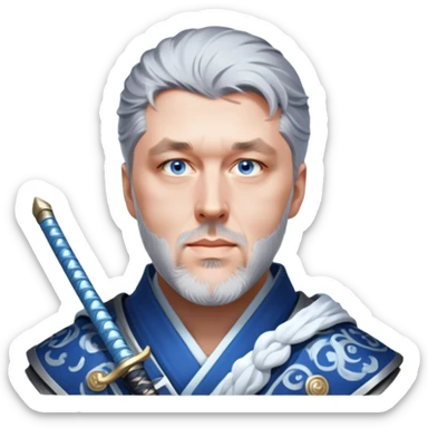 Moonlit Samurai sticker