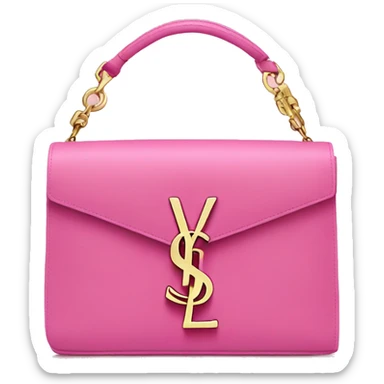 Pink YSL bag sticker