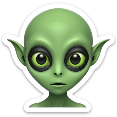 Visitor,Alien sticker