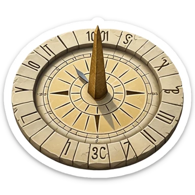 Sundial sticker