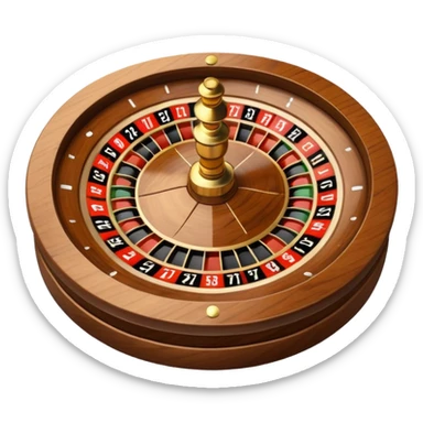 roulette wheel from one to seven sticker