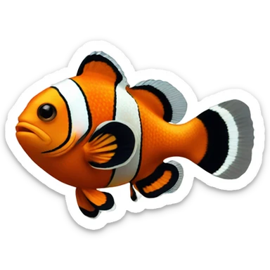 a clownfish sticker