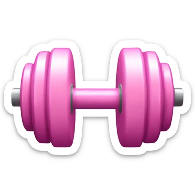 Light Pink dumbells sticker