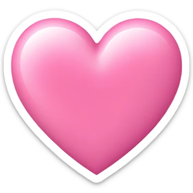 Pink heart sticker