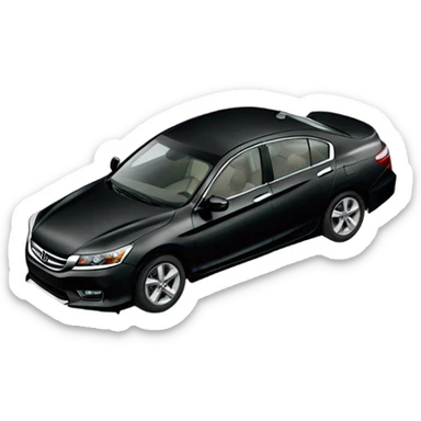 Black 2013 Honda accord sticker