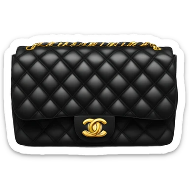 Chanel bag black sticker