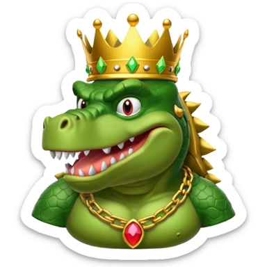 king k rool from donkey Kong Bananza sticker