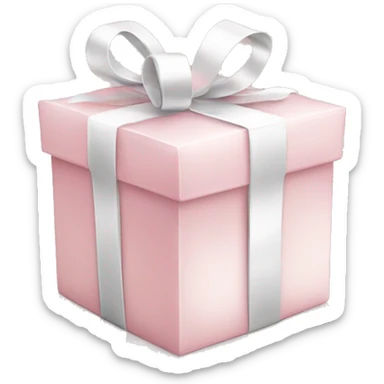 Light pink Christmas gifts under a white Christmas tree  sticker