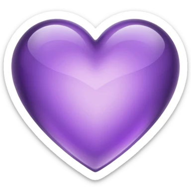 Purple amethyst heart lavender sticker