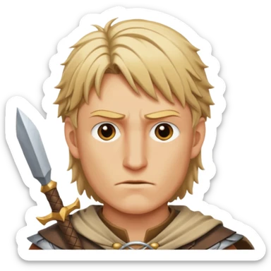 Thorfin avec son père et des flèches  sticker