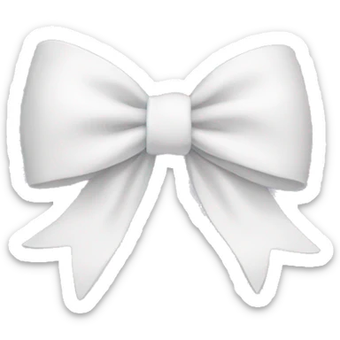 white bow sticker