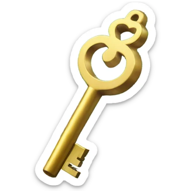 CHRISTMAS KEY with Christmas tree sticker