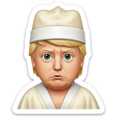 Donald Trump wears circumcision outfit sticker